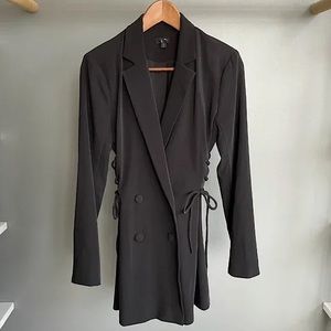 NBD Revolve blazer dress black